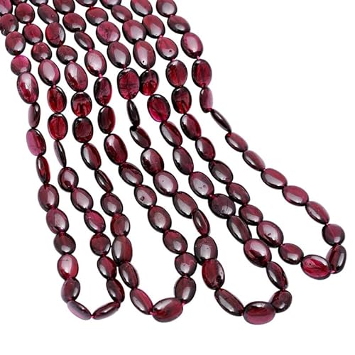 Natürlicher Rhodolith-Granat, 7 x 10 mm, glatte ovale Perlen | 16-Zoll-Strang | Ovale Rhodolith-Halbedelsteinperlen zur Schmuckherstellung Natürlicher Rhodolith-Granat, 7 x 10 mm, glatte ovale Perlen | 16-Zoll-Strang | Ovale Rhodolith-Halbedelsteinperlen zur Schmuckherstellung von INFINITY GEMS