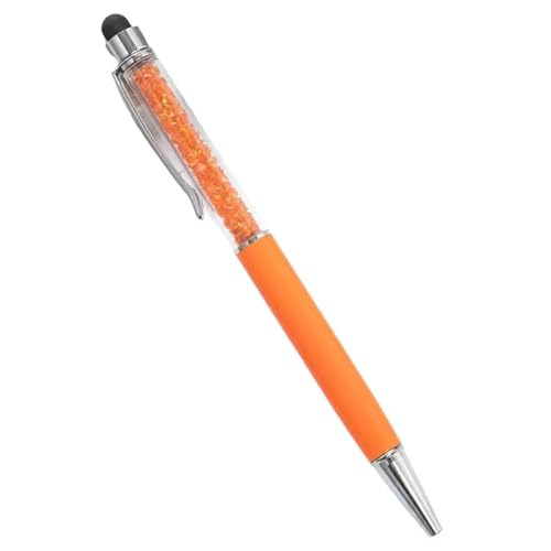 INFRI Kugelschreiber mit individuellem Logo, Diamant-Kristall-Kugelschreiber, personalisierbar, für Namen, Touchscreen-Stifte für Schule, Geschenke, Werbung, Metallstift, Orange, 10 Stück INFRI Kugelschreiber mit individuellem Logo, Diamant-Kristall-Kugelschreiber, personalisierbar, für Namen, Touchscreen-Stifte für Schule, Geschenke, Werbung, Metallstift, Orange, 10 Stück von INFRI