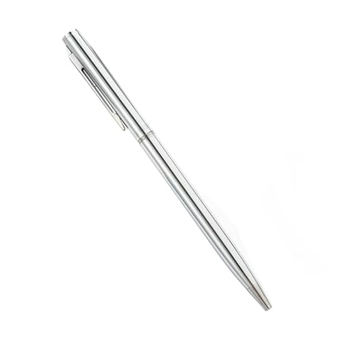 INFRI Metall-Kugelschreiber, Roségold, individuelles Logo, Schreibwaren, Business-Geschenk-Schriftzug, gravierter Name, Schule und Bürobedarf, glänzend, silberfarben, Blau, 50 Stück INFRI Metall-Kugelschreiber, Roségold, individuelles Logo, Schreibwaren, Business-Geschenk-Schriftzug, gravierter Name, Schule und Bürobedarf, glänzend, silberfarben, Blau, 50 Stück von INFRI