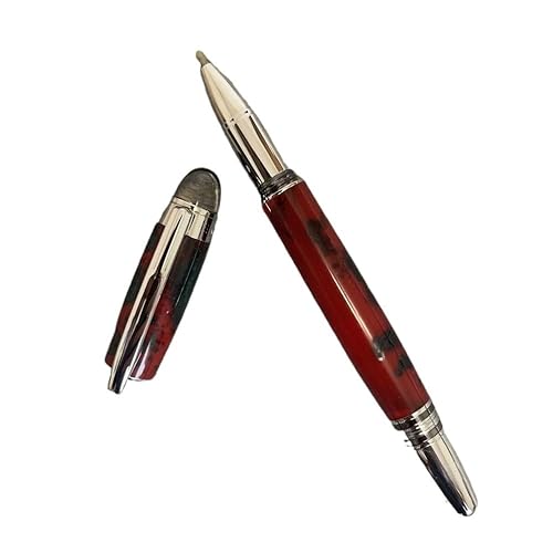 INFRI Star New Red Write Gelber Stein Metall Tintenroller Füllfederhalter (I) von INFRI