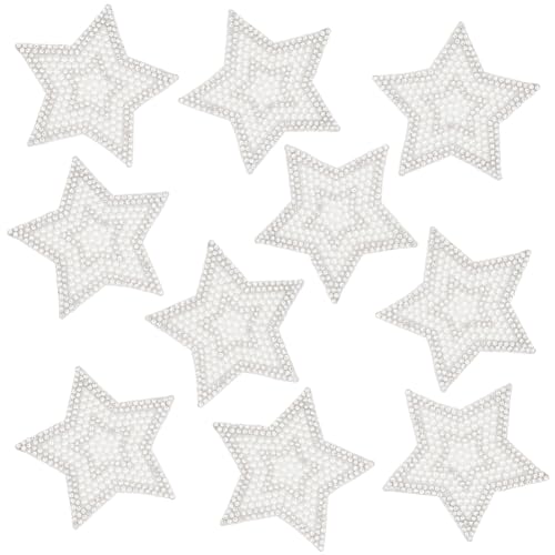 INFUNLY 10 Stück Stern-Pailletten-Flicken Stern-Strass-Flicken Stern-Perlen-Flicken Perlen-Flicken Zum Aufbügeln Stern Für Jacken Stern-Perlen-Strass-Flicken Zum Aufbügeln Auf Jeans Sternmuster INFUNLY 10 Stück Stern-Pailletten-Flicken Stern-Strass-Flicken Stern-Perlen-Flicken Perlen-Flicken Zum Aufbügeln Stern Für Jacken Stern-Perlen-Strass-Flicken Zum Aufbügeln Auf Jeans Sternmuster von INFUNLY