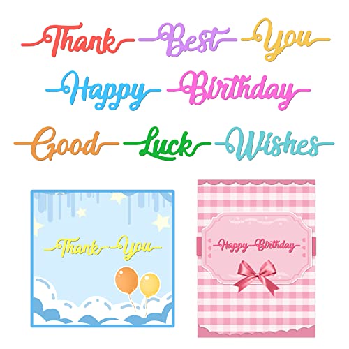 INFUNLY 16 Stück Wort-Stanzform Für Kartenherstellung Believe Blessed Stanzformen Positives Wort Metall-Stanzformen Happy Birthday Für DIY-Sammelalbum Kartenbasteln Fotoalbum Dekorativ INFUNLY 16 Stück Wort-Stanzform Für Kartenherstellung Believe Blessed Stanzformen Positives Wort Metall-Stanzformen Happy Birthday Für DIY-Sammelalbum Kartenbasteln Fotoalbum Dekorativ von INFUNLY