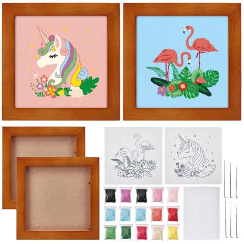 INFUNLY 2 Set DIY Flamingo Nadelfilz Bastelset Pegasus Bilderrahmen Nadelfilz Set Für Anfänger Nadelfilz Starter Set Mit Bilderrahmen Wollfilz Malset Für Handarbeiten Heimdekoration INFUNLY 2 Set DIY Flamingo Nadelfilz Bastelset Pegasus Bilderrahmen Nadelfilz Set Für Anfänger Nadelfilz Starter Set Mit Bilderrahmen Wollfilz Malset Für Handarbeiten Heimdekoration von INFUNLY