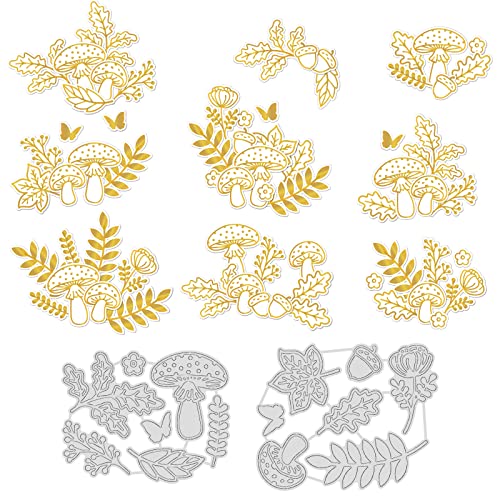 INFUNLY 28 Stück Pilz-, Blumen-, Blatt- und Schmetterlings-Stanzformen Heißfolienplatte 3D Stanzschablone Album Prägepapier Stanzformen für Kartenherstellung Scrapbooking Dekoration INFUNLY 28 Stück Pilz-, Blumen-, Blatt- und Schmetterlings-Stanzformen Heißfolienplatte 3D Stanzschablone Album Prägepapier Stanzformen für Kartenherstellung Scrapbooking Dekoration von INFUNLY