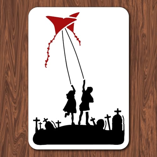 INFUNLY 29.7x21 cm/11.6 x 8.2 Zoll Banksy-Malschablone Mit Zwei Menschen, Die Drachen Steigen Lassen, Wiederverwendbare Banksy-Straßen-Draffiti-Schablone, Banksy-Stil-Muster-Kunstschablone Zum Malen A INFUNLY 29.7x21 cm/11.6 x 8.2 Zoll Banksy-Malschablone Mit Zwei Menschen, Die Drachen Steigen Lassen, Wiederverwendbare Banksy-Straßen-Draffiti-Schablone, Banksy-Stil-Muster-Kunstschablone Zum Malen A von INFUNLY