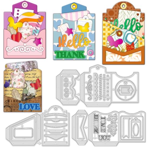 INFUNLY 35 Stück Geschenkkartenhalter Stanzformen Geschenke Kartenanhänger Metall Stanzformen Taschen Papier Karten Stanzformen Geschenkkarte Etiketten Prägeschablone für DIY Scrapbooking Handwerk INFUNLY 35 Stück Geschenkkartenhalter Stanzformen Geschenke Kartenanhänger Metall Stanzformen Taschen Papier Karten Stanzformen Geschenkkarte Etiketten Prägeschablone für DIY Scrapbooking Handwerk von INFUNLY