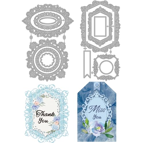 INFUNLY 4 Stil/Set Vintage-Spitzenrahmen Gestanzt Oval Für Etiketten Anhänger Quadratisch Spitzenrand Hintergrund Metallstanzungen Verschachtelte Runde Rahmen Stanzformen Für Kartengestaltung DIY Scra INFUNLY 4 Stil/Set Vintage-Spitzenrahmen Gestanzt Oval Für Etiketten Anhänger Quadratisch Spitzenrand Hintergrund Metallstanzungen Verschachtelte Runde Rahmen Stanzformen Für Kartengestaltung DIY Scra von INFUNLY