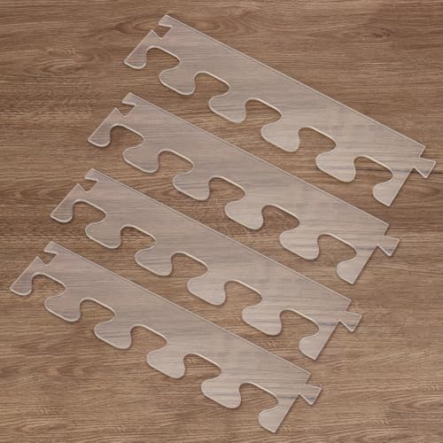 INFUNLY 4 x Schwalbenschwanz-Stichfräser-Schablone, 8,9 x 40,5 cm, Acryl-Router-Schablone, Schwalbenschwanz-Schablone, transparente Schneidebrett-Schablonen, abgewinkelt, kurvige Schablonen INFUNLY 4 x Schwalbenschwanz-Stichfräser-Schablone, 8,9 x 40,5 cm, Acryl-Router-Schablone, Schwalbenschwanz-Schablone, transparente Schneidebrett-Schablonen, abgewinkelt, kurvige Schablonen von INFUNLY