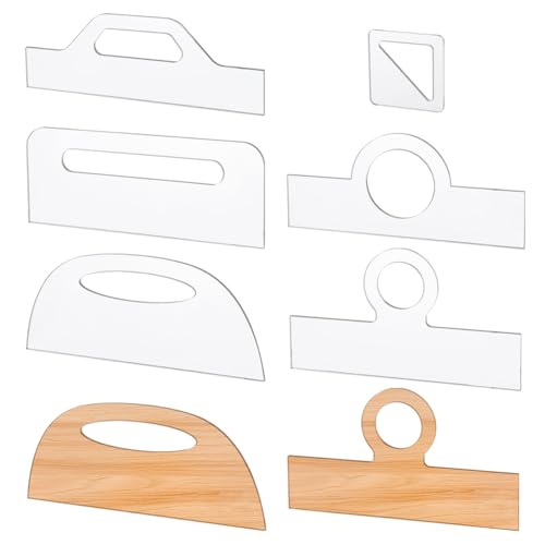 INFUNLY 6 Stück Charcuterie Board Vorlage Acryl Router Vorlage Großer Griff Schneidebrett für Holzbearbeitung Dicke, klare Acrylschablone abgewinkelt kurvige Tracing Schablonen Führungswerkzeug für INFUNLY 6 Stück Charcuterie Board Vorlage Acryl Router Vorlage Großer Griff Schneidebrett für Holzbearbeitung Dicke, klare Acrylschablone abgewinkelt kurvige Tracing Schablonen Führungswerkzeug für von INFUNLY