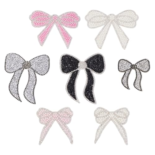 INFUNLY 7 Stück Schleifenknoten Strass Aufnäher 7 Farben Schleifenknoten Kristall Bling Aufnäher Zum Aufbügeln Glitzer Aufnäher Applikation Schmetterling Stoffaufnäher Zur Reparatur von Kleidung Jacke INFUNLY 7 Stück Schleifenknoten Strass Aufnäher 7 Farben Schleifenknoten Kristall Bling Aufnäher Zum Aufbügeln Glitzer Aufnäher Applikation Schmetterling Stoffaufnäher Zur Reparatur von Kleidung Jacke von INFUNLY