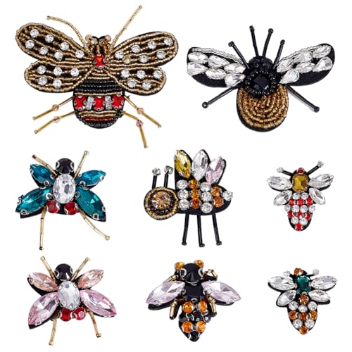 INFUNLY 8 Stück Strass Bienen Perlen Aufnäher Bienen Kristall Aufnäher Aufnäher Zum Aufnähen Insekten Stickerei Aufnäher Motten Perlen Aufnäher Applikation Für Kleidung Taschen Jacken Hosen Schuhe DIY INFUNLY 8 Stück Strass Bienen Perlen Aufnäher Bienen Kristall Aufnäher Aufnäher Zum Aufnähen Insekten Stickerei Aufnäher Motten Perlen Aufnäher Applikation Für Kleidung Taschen Jacken Hosen Schuhe DIY von INFUNLY
