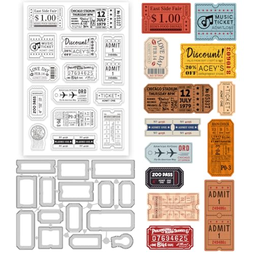 INFUNLY Briefmarken-Rahmenstempel und Stanzformen für Kartenherstellung, Tickets, Bordüre, transparenter Stempel und Stanzformen, Retro-Spitzenrahmen, Silikonstempel, Prägeschablonen für DIY INFUNLY Briefmarken-Rahmenstempel und Stanzformen für Kartenherstellung, Tickets, Bordüre, transparenter Stempel und Stanzformen, Retro-Spitzenrahmen, Silikonstempel, Prägeschablonen für DIY von INFUNLY