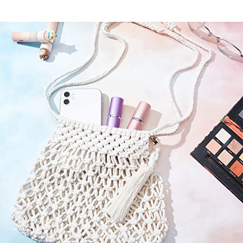 INFUNLY DIY Makramee-Taschen-Kit Für Erwachsene Anfänger Mädchen Makramee-Handtaschen-Bausatz Handgefertigtes Knoten-Handtaschen-Kit Mit Baumwollkordel Anleitung Für Frauen Mädchen INFUNLY DIY Makramee-Taschen-Kit Für Erwachsene Anfänger Mädchen Makramee-Handtaschen-Bausatz Handgefertigtes Knoten-Handtaschen-Kit Mit Baumwollkordel Anleitung Für Frauen Mädchen von INFUNLY