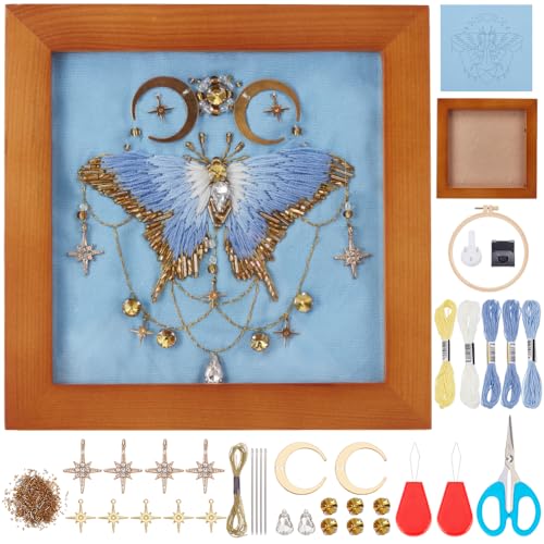INFUNLY DIY Motten Stickerei Bilderrahmen Set Motten Stickset Mit Anleitung Motten Kreuzstich Sets Motten Nadelstich Sets Für Erwachsene Mottenstich Stickset Für Erwachsene DIY Bastelarbeiten INFUNLY DIY Motten Stickerei Bilderrahmen Set Motten Stickset Mit Anleitung Motten Kreuzstich Sets Motten Nadelstich Sets Für Erwachsene Mottenstich Stickset Für Erwachsene DIY Bastelarbeiten von INFUNLY