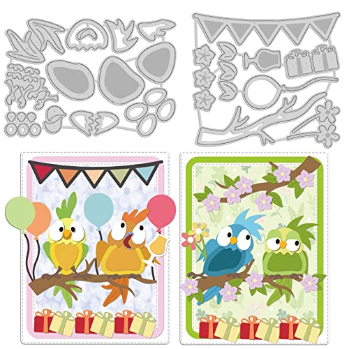 INFUNLY DIY Tier Stanzformen Papagei Metallstanzungen Für Die Kartenherstellung Vogel Prägeschablonen Vorlage Für Scrapbooking DIY Craft Album Papier Dekoration von INFUNLY