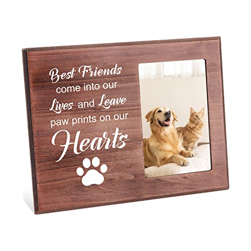 INFUNLY Hunde-Gedenk-Bilderrahmen 4x6 Holz-Fotorahmen Beste Freunde Leben Und Verlassen Die Familie Tisch-Bilderrahmen Beileidsgeschenke Für Den Verlust Eines Geliebten Menschen INFUNLY Hunde-Gedenk-Bilderrahmen 4x6 Holz-Fotorahmen Beste Freunde Leben Und Verlassen Die Familie Tisch-Bilderrahmen Beileidsgeschenke Für Den Verlust Eines Geliebten Menschen von INFUNLY