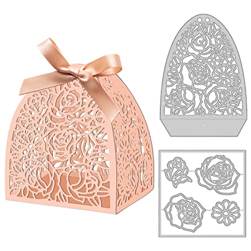 INFUNLY Pralinenschachtel Stanzformen Rose 3D Geschenkbox Metallstanzform Blume DIY Weihnachten Dekorative Geschenkbox Stanzformen Für Hochzeit, Party, Valentinstag, Halloween, Geburtstagsdekoration INFUNLY Pralinenschachtel Stanzformen Rose 3D Geschenkbox Metallstanzform Blume DIY Weihnachten Dekorative Geschenkbox Stanzformen Für Hochzeit, Party, Valentinstag, Halloween, Geburtstagsdekoration von INFUNLY