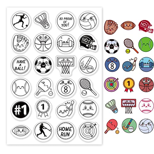 INFUNLY Sport Ball Klare Stempel Basketball Tennis Stempel Transparente Silikonstempel für Kartenherstellung DIY Scrapbooking Dekoration Album Handwerk INFUNLY Sport Ball Klare Stempel Basketball Tennis Stempel Transparente Silikonstempel für Kartenherstellung DIY Scrapbooking Dekoration Album Handwerk von INFUNLY