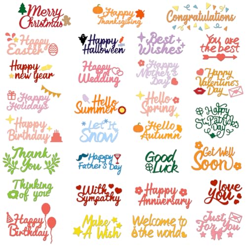 INFUNLY Stanzformen für Grußkarten, Grußkarten, Grußtexte, Stanzformen, "Happy Birthday", Metall-Stanzform, beste Wünsche, Prägeschablone für Bastelarbeiten, Scrapbooking, Hochzeit, Geburtstag INFUNLY Stanzformen für Grußkarten, Grußkarten, Grußtexte, Stanzformen, "Happy Birthday", Metall-Stanzform, beste Wünsche, Prägeschablone für Bastelarbeiten, Scrapbooking, Hochzeit, Geburtstag von INFUNLY