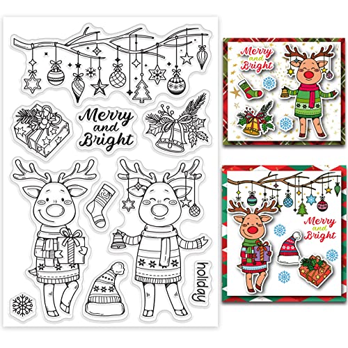 INFUNLY Weihnachtsthema Klare Stempel Frohe Weihnachten Winter Klare Stempel Elch Hirsch Geschenk Transparente Gummistempel Siegel Für Kartenherstellung DIY Scrapbooking Fotoalbum Dekorationen INFUNLY Weihnachtsthema Klare Stempel Frohe Weihnachten Winter Klare Stempel Elch Hirsch Geschenk Transparente Gummistempel Siegel Für Kartenherstellung DIY Scrapbooking Fotoalbum Dekorationen von INFUNLY