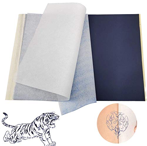 INHEMING 50 Blatt Tattoo Papier Transferpapier | Thermodrucker Transferfolie auf Haut | Tattoopapier Folie zum Tattoos Bedrucken | Matrizenpapier zur Tätowierung INHEMING 50 Blatt Tattoo Papier Transferpapier | Thermodrucker Transferfolie auf Haut | Tattoopapier Folie zum Tattoos Bedrucken | Matrizenpapier zur Tätowierung von inheming