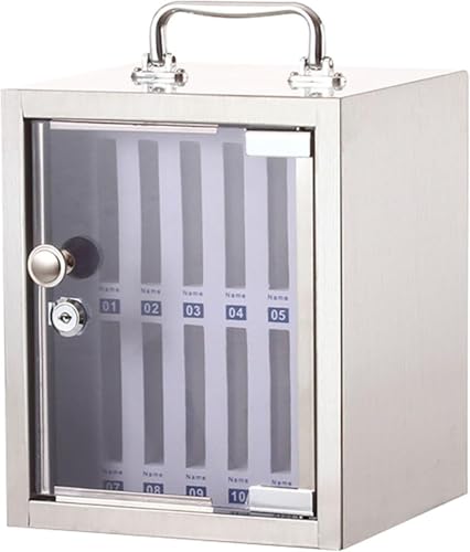ININOSNP Handyaufbewahrung Handy-Aufbewahrungsschrank aus Edelstahl, geeignet for Klassenzimmer, Büros und Fabriken(12 Slots) von ININOSNP