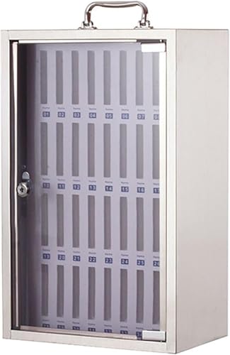 ININOSNP Handyaufbewahrung Handy-Aufbewahrungsschrank aus Edelstahl, geeignet for Klassenzimmer, Büros und Fabriken(36 Slots) von ININOSNP