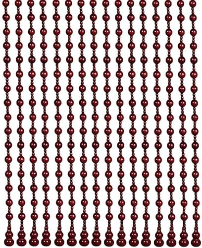 ININOSNP Natürliche Perlen Vorhänge Perlenvorhänge Eingangsdekoration Hängende Vorhänge Wohnzimmer 3 Farben Verschiedene Größen Anpassbar (Farbe : A, größe : 30x30cm)(Rosso,90x125cm-25 Roots) von ININOSNP