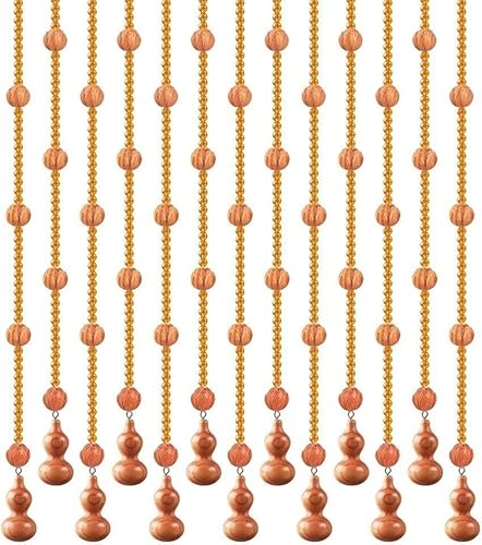 ININOSNP Natürliche Perlen Vorhänge Perlenvorhänge Feng Shui Holz Kristallschliff Perlenkette Frei Piercing Schlafzimmer Wohnzimmer Individualisierbar(80x176cm-21 Roots) von ININOSNP