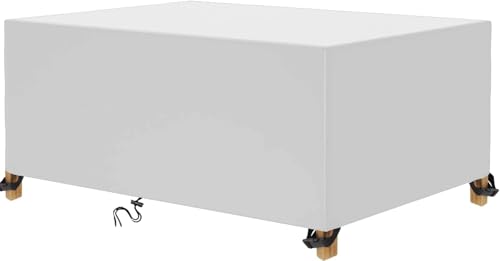 ININOSNP Regenschutz, extra dick Rechteckige Tischdecke aus 420D Oxford-Polyesterfaser, geeignet for Rattan-Sofas und -Stühle, 320 x 170 x 100 cm von ININOSNP