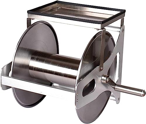 ININOSNP Teleskop-Schlauchwagen Gartenschlauchtrommel aus Edelstahl, Schlauchtrommel aus Metall, an der Wand montierter einziehbarer Aufbewahrungshalter for Gartenschläuche ININOSNP Teleskop-Schlauchwagen Gartenschlauchtrommel aus Edelstahl, Schlauchtrommel aus Metall, an der Wand montierter einziehbarer Aufbewahrungshalter for Gartenschläuche von ININOSNP