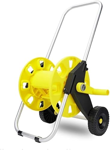 ININOSNP Teleskop-Schlauchwagen Vertikale Schlauchtrommel, Hochdruckschlauchaufbewahrung Auto-Rollengestell Spule Gartengeräte(Style 1,38X38X80CM) von ININOSNP