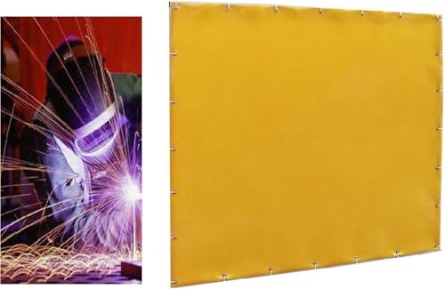 ININOSNP UV-beständige Schweißerbarriere Blickdichte Jalousien, PVC-Weichplastikdecke, 1 mm dick, Augenschutz, Schweißstationsvorhänge(1.72x2.5 m) von ININOSNP
