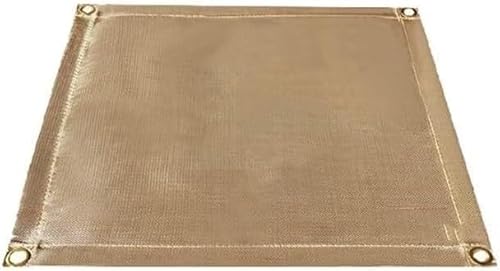 ININOSNP UV-beständige Schweißerbarriere Fiberglas-Schweißdecke mit Messingösenmagnet for das Überleben im Notfall, flammhemmende Schweißdecke(45x45cm) von ININOSNP
