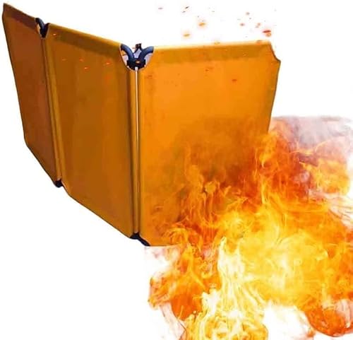 ININOSNP UV-beständige Schweißerbarriere Schweißerschutzwände mit Rahmen, flammhemmende Schweißerschutzwände for Werkstätten, Industrie- und Baugelände (3er-Pack) von ININOSNP