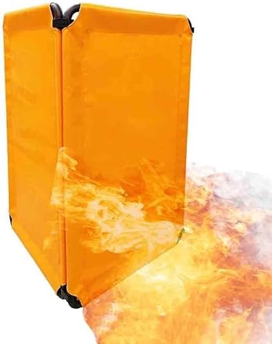 ININOSNP UV-beständige Schweißerbarriere Schweißschutzwand mit Rahmen, flammhemmende Vinyl-Schweißschutzwand, abnehmbar, speziell for Werkstatt/Industrie (2er-Pack) von ININOSNP