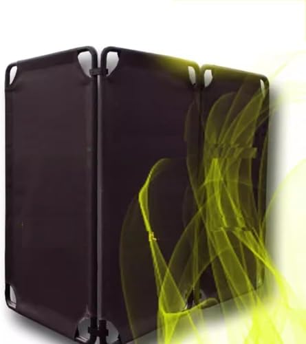 ININOSNP UV-beständige Schweißerbarriere Zaun, flammhemmender Zaunstoff, Kunst, flammhemmende Edelstahlhalterung for Schweißschutz (3er-Pack) von ININOSNP