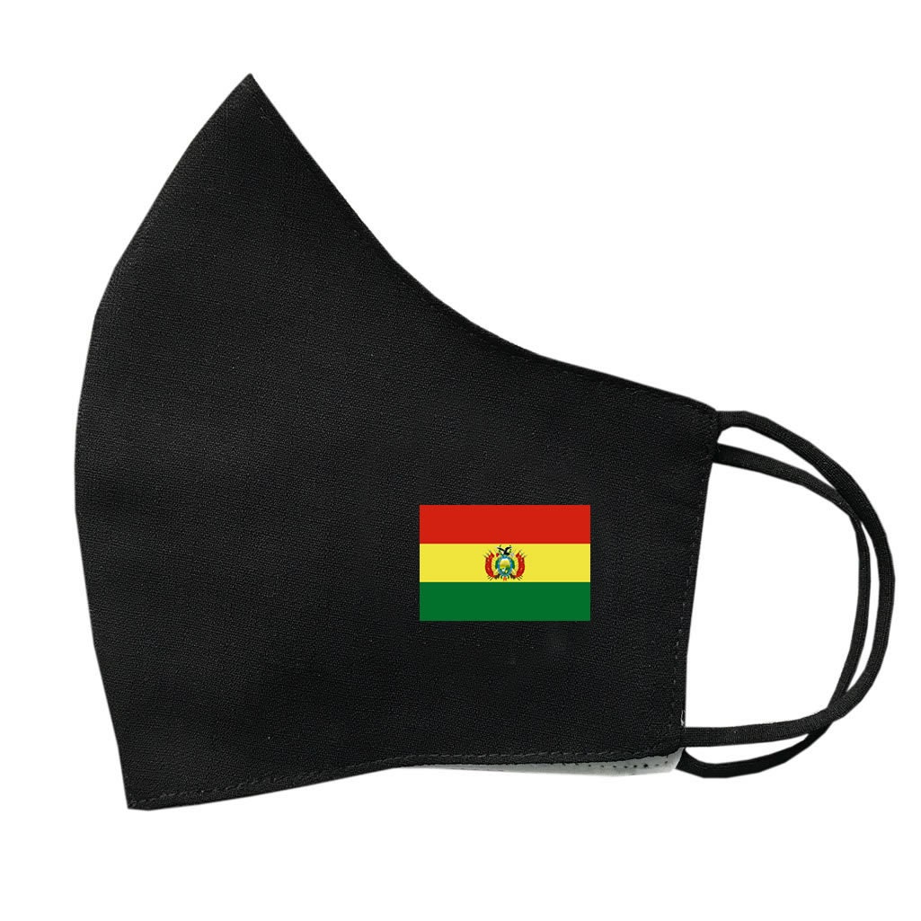 Bolivien Flagge Maske Bedeckung Waschbar Wiederverwendbar Atmungsaktiv Flagge von INKINGHOUSE