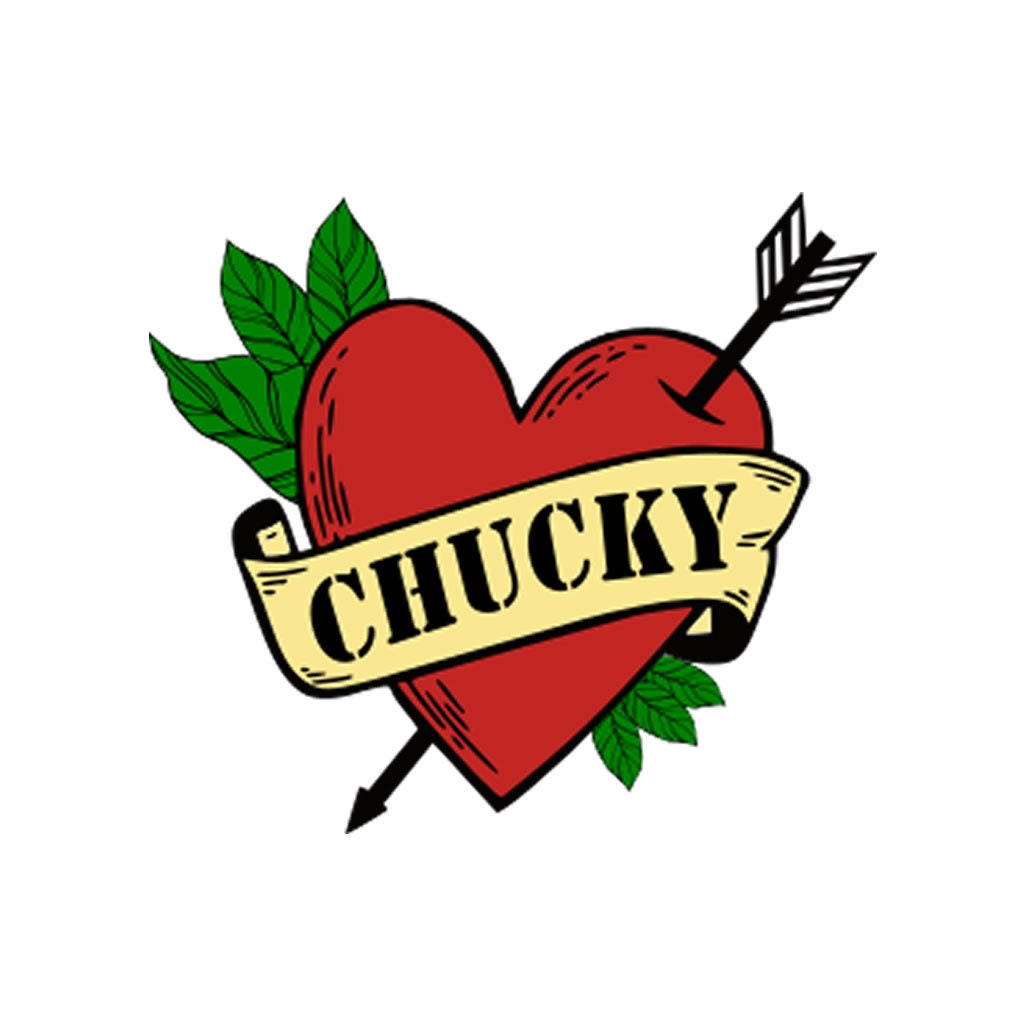 Chucky Herz Pfeil Temporäres Tattoo Wasserdicht Für Immer Liebe Halloween Chucky Herz Pfeil Temporäres Tattoo Wasserdicht Für Immer Liebe Halloween von INKINGHOUSE