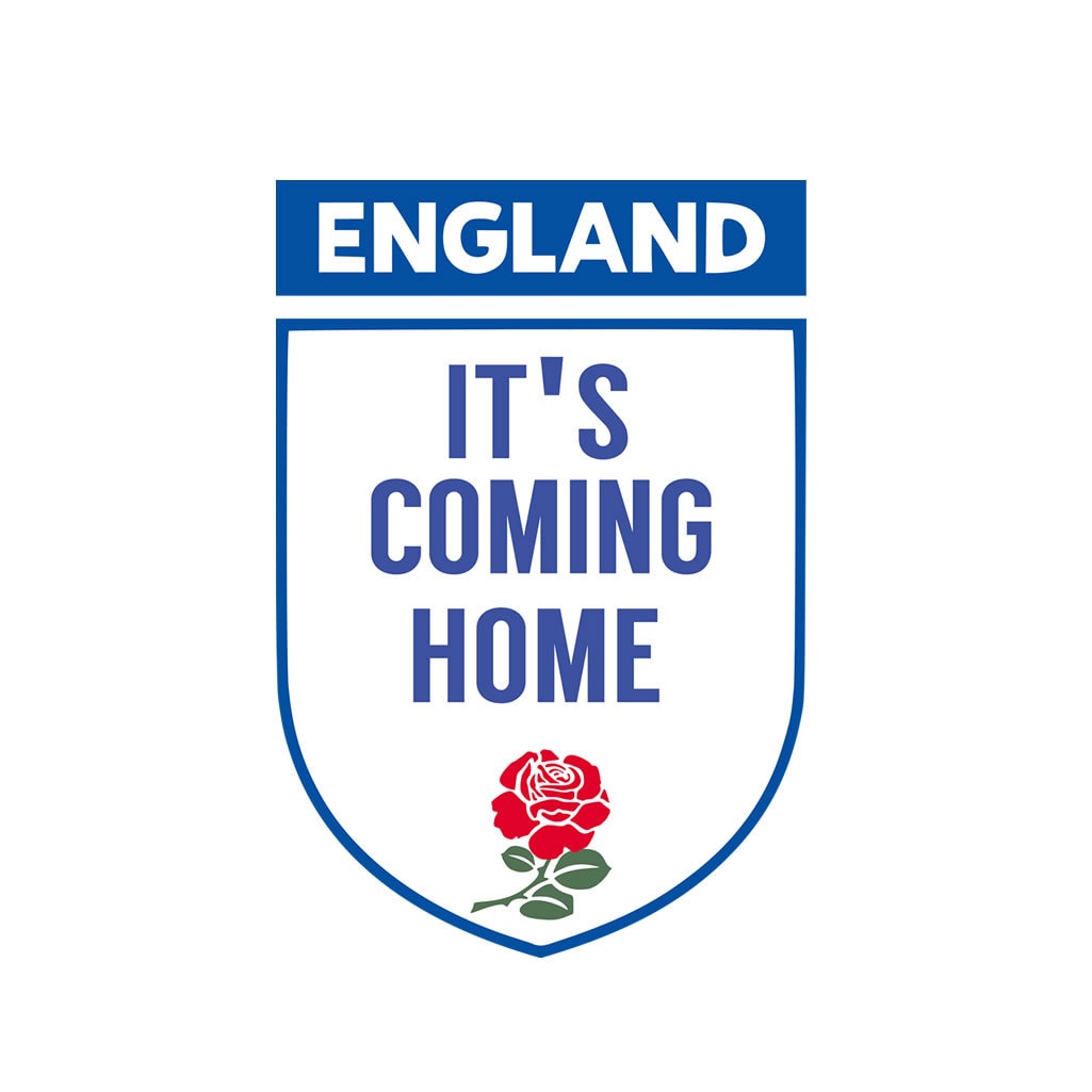 Es Kommt Nach Hause Temporäre Tattoo Wasserdichte Lasts 1 Woche Englisch England Team Support von INKINGHOUSE