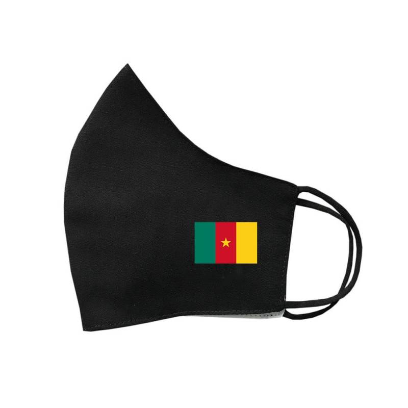 Kamerun Flagge Baumwolle Gesichtsmaske Schutzhülle Waschbar Wiederverwendbar Afrika von INKINGHOUSE