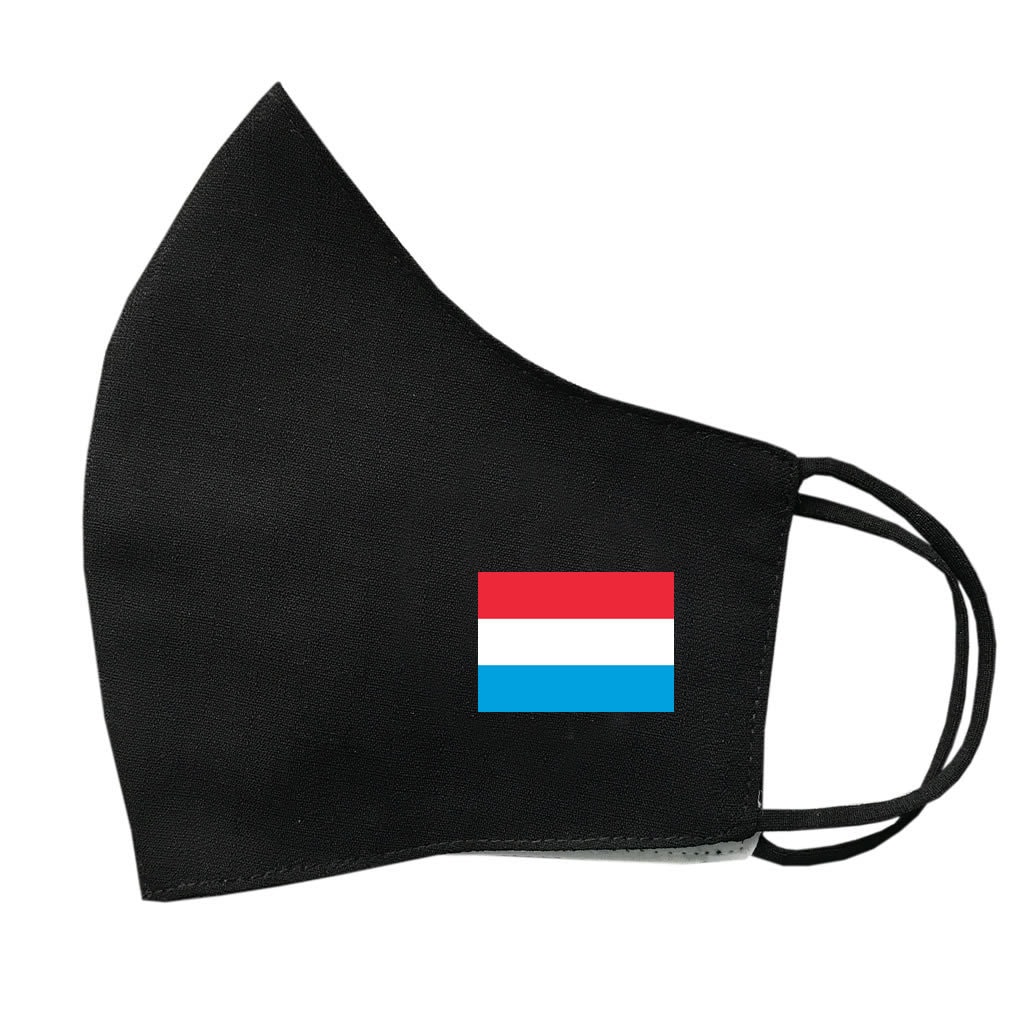 Luxemburg Flagge Baumwolle Gesichtsmaske Bedeckung Waschbar Wiederverwendbar von INKINGHOUSE