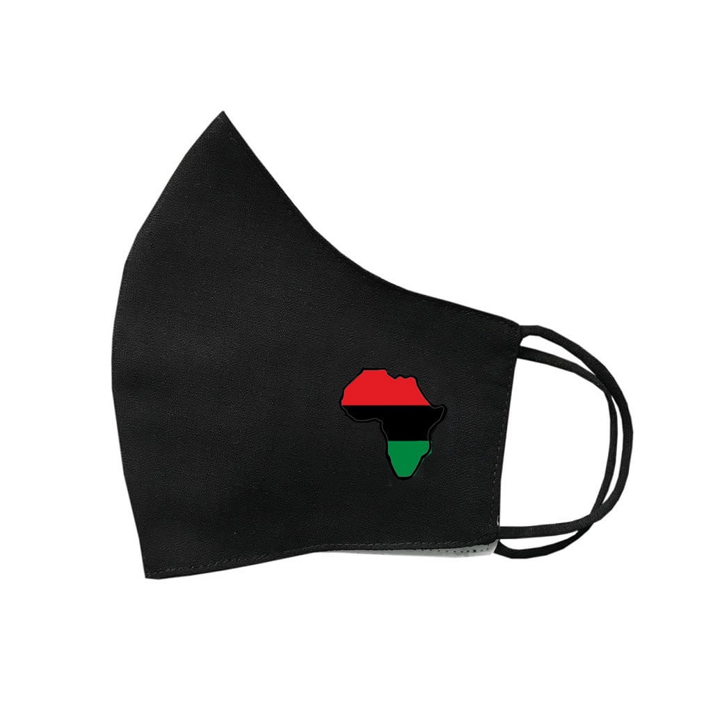 Pan African Map Maske Bedeckung Waschbar Wiederverwendbar Atmungsaktiv Afrika von INKINGHOUSE