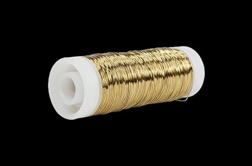 INNA-Glas Aluminiumdraht UTINA, gold, 50g, 60m, Ø0,3mm - Floristendraht INNA-Glas Aluminiumdraht UTINA, gold, 50g, 60m, Ø0,3mm - Floristendraht von INNA-Glas