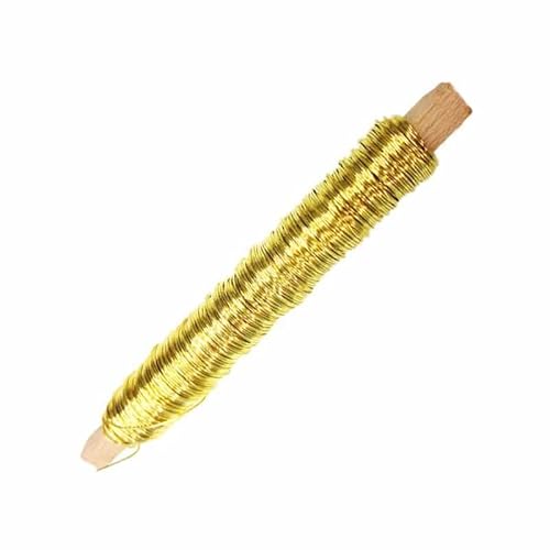 INNA-Glas Dekodraht ZELMA, gold, 100g, 50m, Ø0,5mm - Starker Dekolackdraht INNA-Glas Dekodraht ZELMA, gold, 100g, 50m, Ø0,5mm - Starker Dekolackdraht von INNA-Glas
