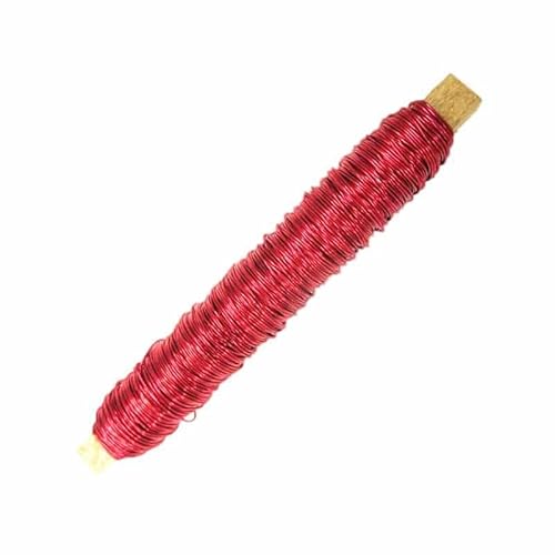 INNA-Glas Dekodraht ZELMA, rot, 100g, 50m, Ø0,5mm - Starker Dekolackdraht INNA-Glas Dekodraht ZELMA, rot, 100g, 50m, Ø0,5mm - Starker Dekolackdraht von INNA-Glas