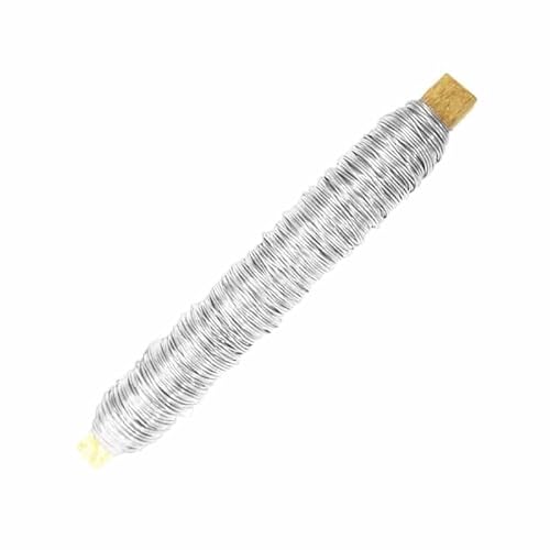 INNA-Glas Dekodraht ZELMA, silber, 100g, 50m, Ø0,5mm - Starker Dekolackdraht INNA-Glas Dekodraht ZELMA, silber, 100g, 50m, Ø0,5mm - Starker Dekolackdraht von INNA-Glas