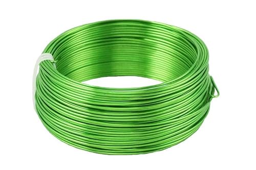 INNA-Glas Draht für Dekoration TANEA, apfelgrün lackiert, 60m, Ø2mm - Aluminiumdraht INNA-Glas Draht für Dekoration TANEA, apfelgrün lackiert, 60m, Ø2mm - Aluminiumdraht von INNA-Glas