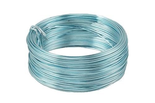 INNA-Glas Draht für Dekoration TANEA, eisblau lackiert, 60m, Ø2mm - Aluminiumdraht INNA-Glas Draht für Dekoration TANEA, eisblau lackiert, 60m, Ø2mm - Aluminiumdraht von INNA-Glas