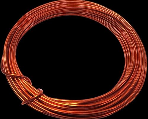 INNA-Glas Draht für Dekoration TANEA, kupfer lackiert, 12m, Ø2mm - Aluminiumdraht von INNA-Glas